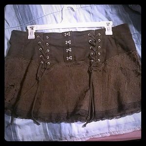 Tripp NYC lace brocade skirt
